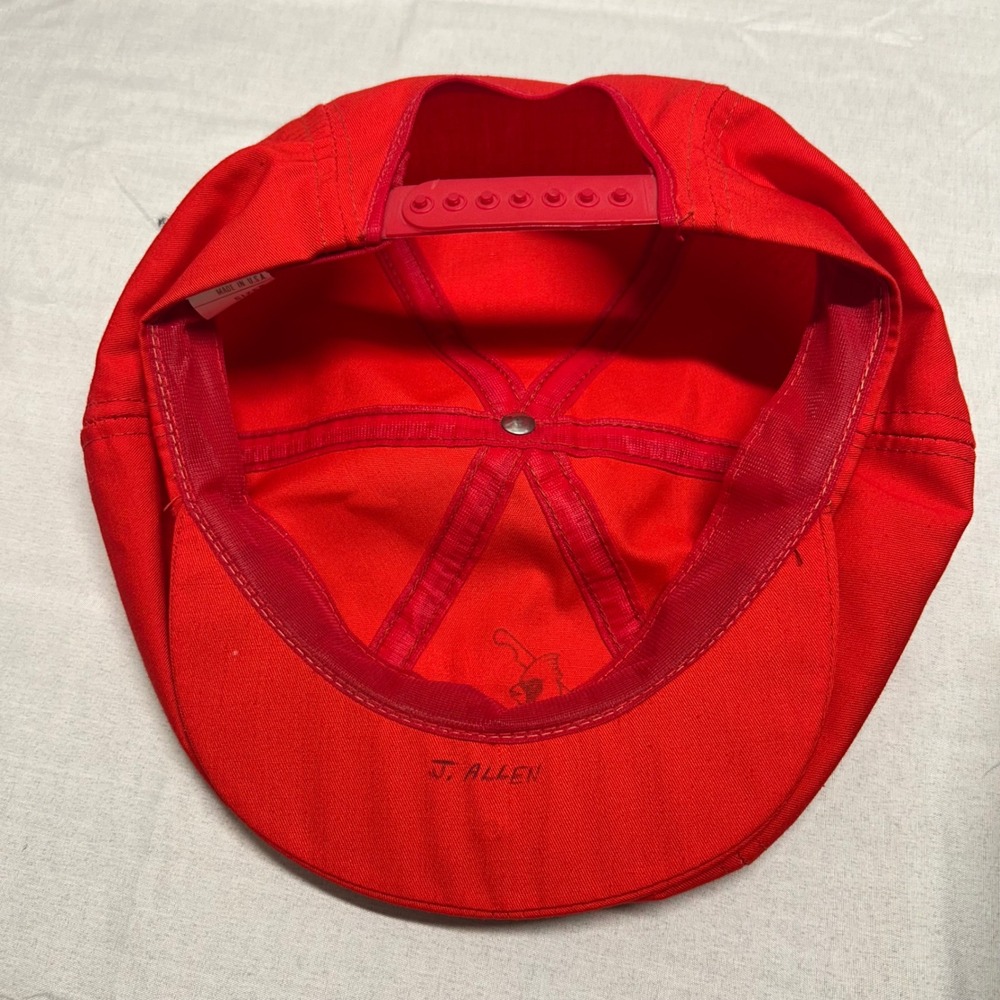 Vintage 1985 St Louis Cardinals National League Champions Snapback Hat Red USA - Picture 5 of 6